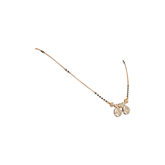 18K Diamond Tanmaniya Necklace by Manuvel Malabar Jewellers, detail view 2