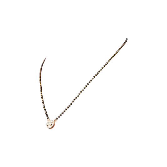 18K Diamond Pendant Tanmaniya Necklace by Manuvel Malabar Jewellers, detail view 2