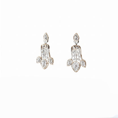 14K Diamond Drop Earrings by Manuvel Malabar Jewellers