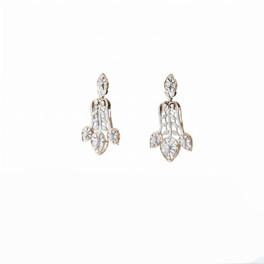 14K Diamond Drop Earrings by Manuvel Malabar Jewellers