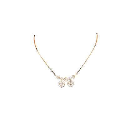 18K Diamond Tanmaniya Necklace by Manuvel Malabar Jewellers
