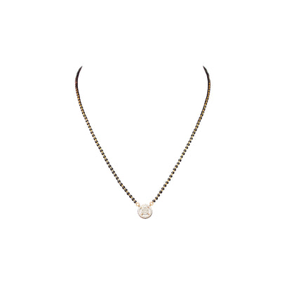 18K Diamond Pendant Tanmaniya Necklace by Manuvel Malabar Jewellers