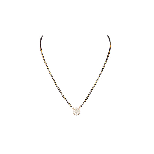 18K Diamond Pendant Tanmaniya Necklace by Manuvel Malabar Jewellers