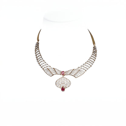 18K Diamond Collar Necklace by Manuvel Malabar Jewellers