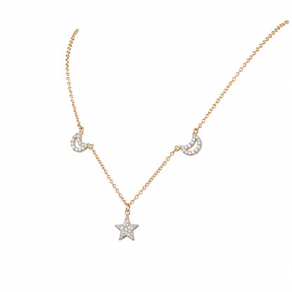 18K Celestial Diamond Necklace by Manuvel Malabar Jewellers