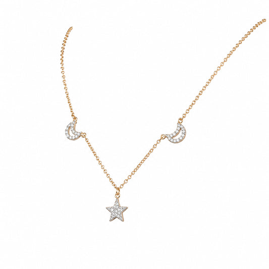 18K Celestial Diamond Necklace by Manuvel Malabar Jewellers