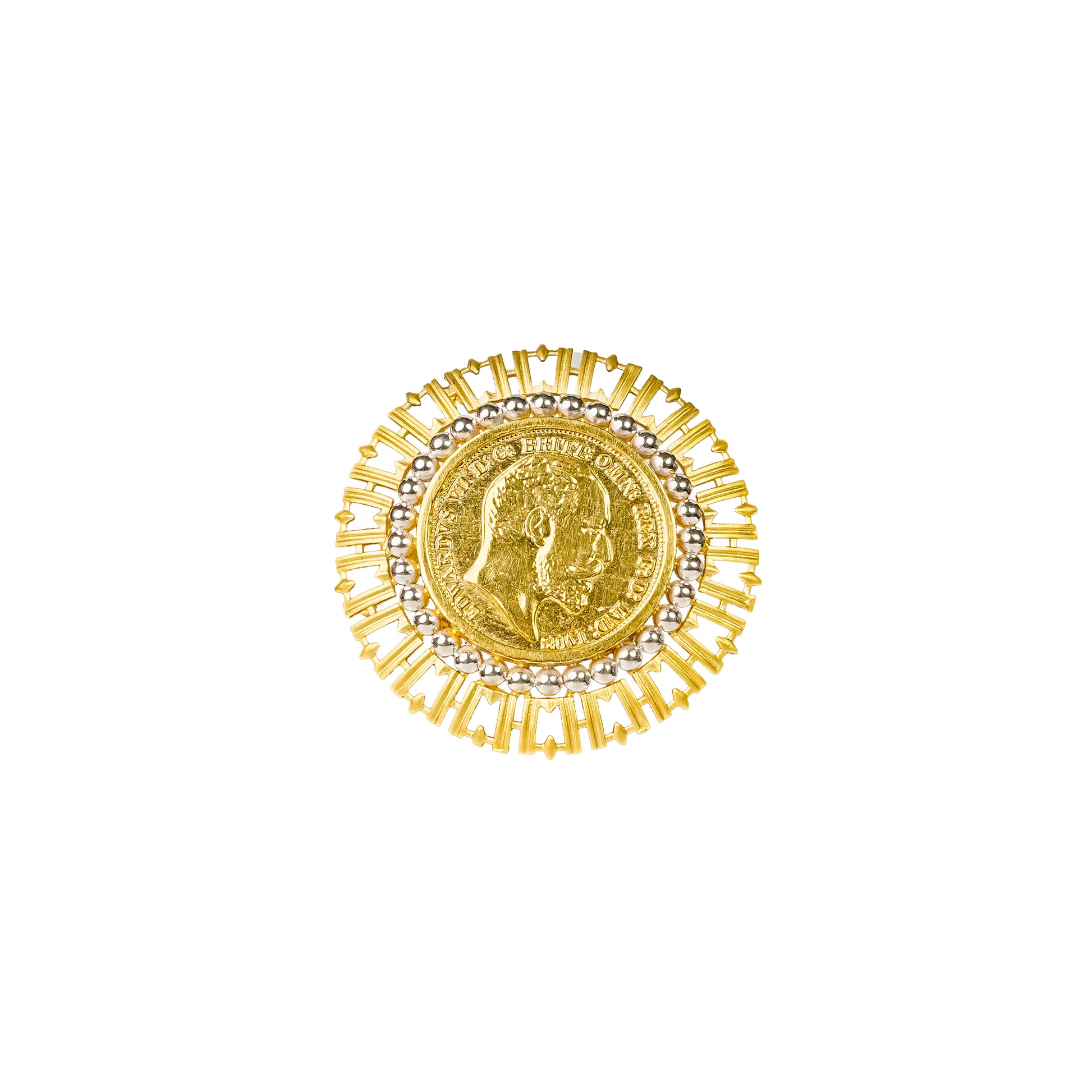 22K Fancy Cocktail Gold Ring by Manuvel Malabar Jewellers
