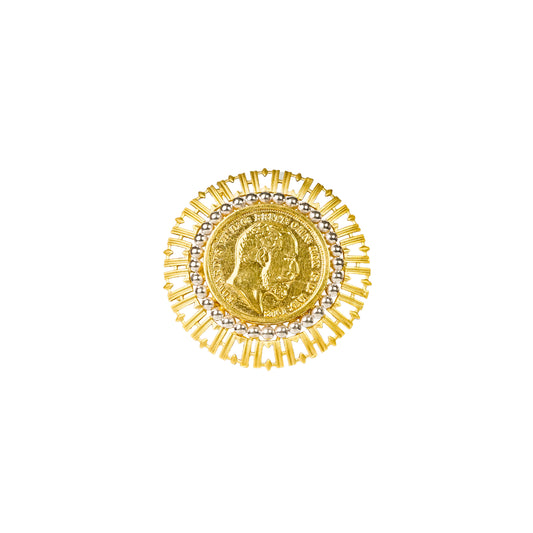 22K Fancy Cocktail Gold Ring by Manuvel Malabar Jewellers