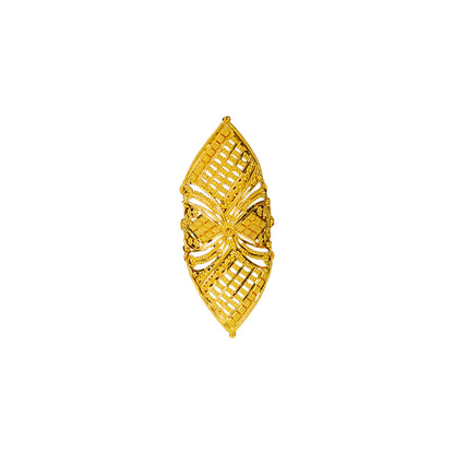 22K Kolkata Cocktail Gold Ring by Manuvel Malabar Jewellers