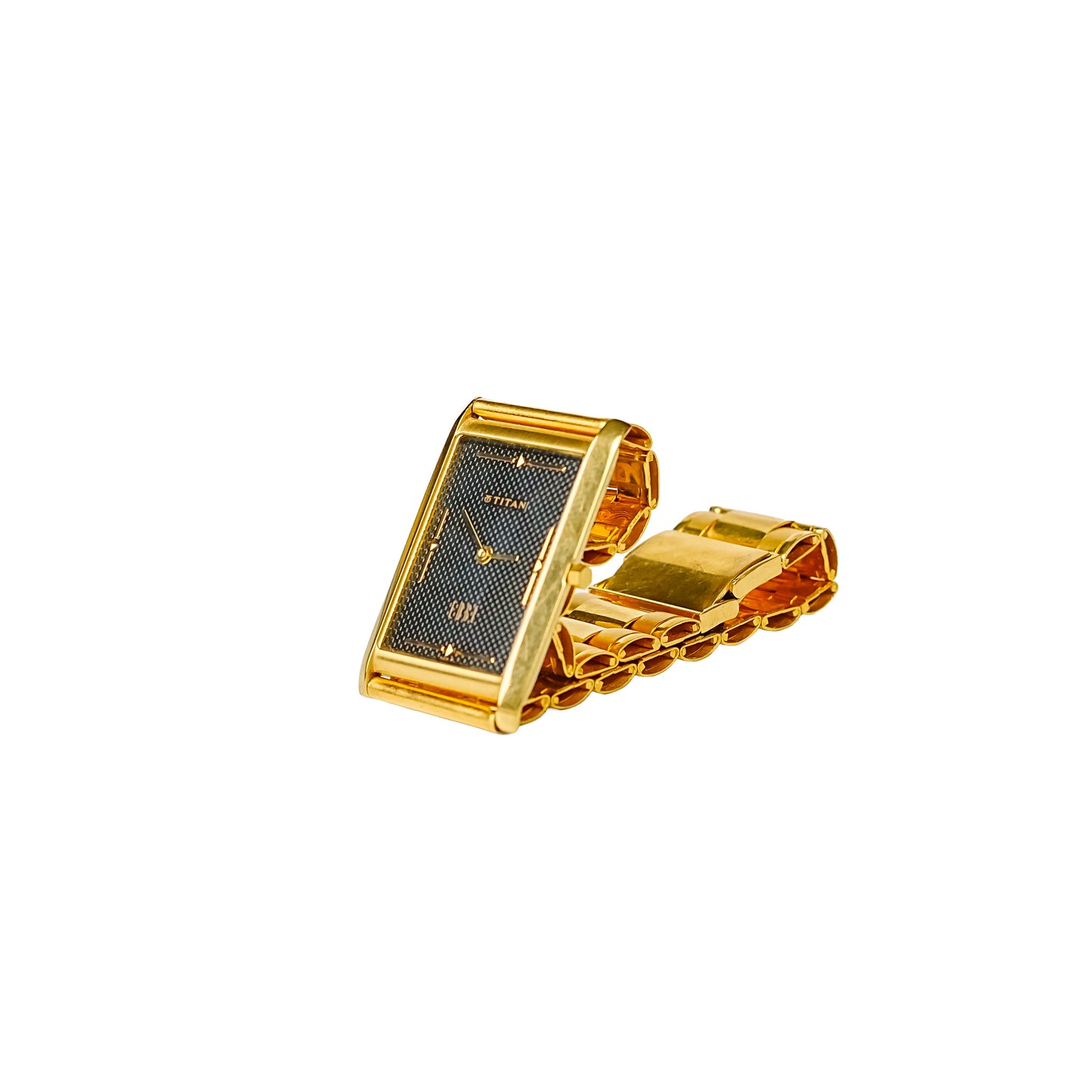 22K Gold Strap Watch with Titan Dial by Manuvel Malabar Jewellers, detail view 3